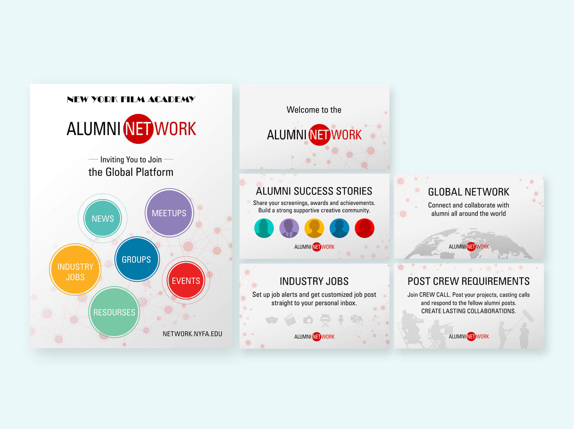 Alumni network branding design